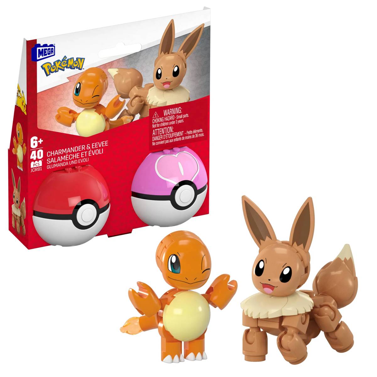MEGA Pokémon™ 2Er Pokéball Set - Evoli Und Glumanda