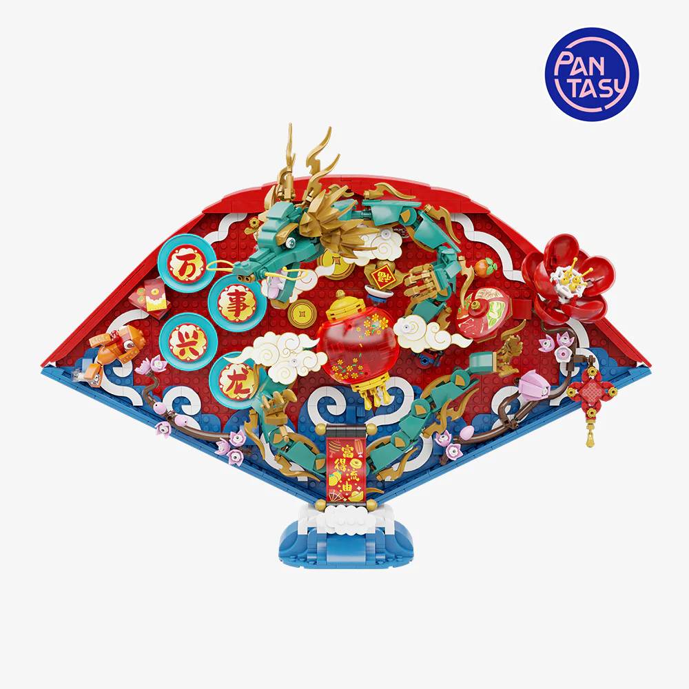 Dragon Lunar New Year Fan