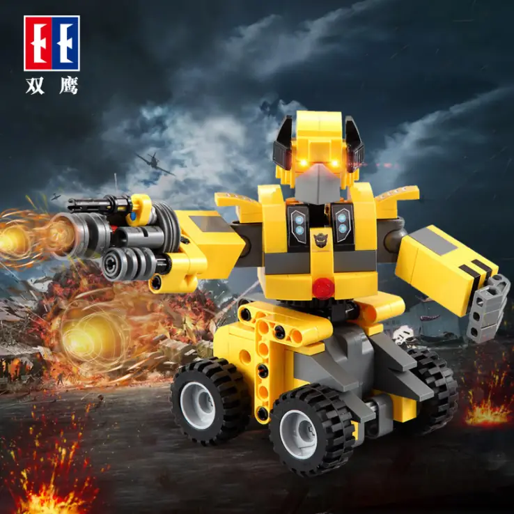 Technic Series Bumblebee Robot Pull Back Car