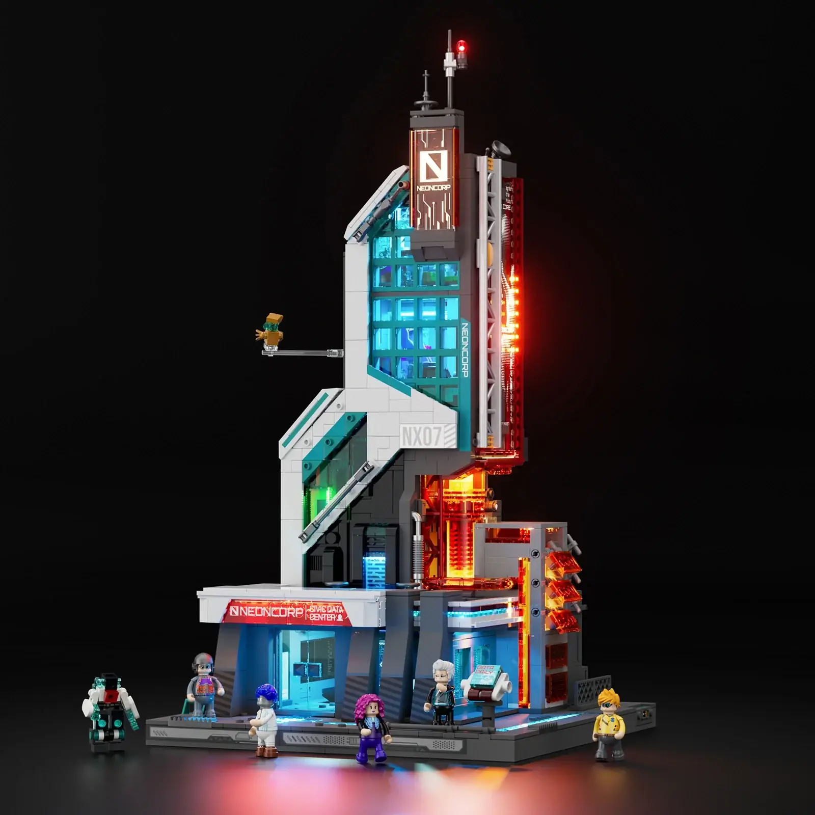 Neon Tech Tower