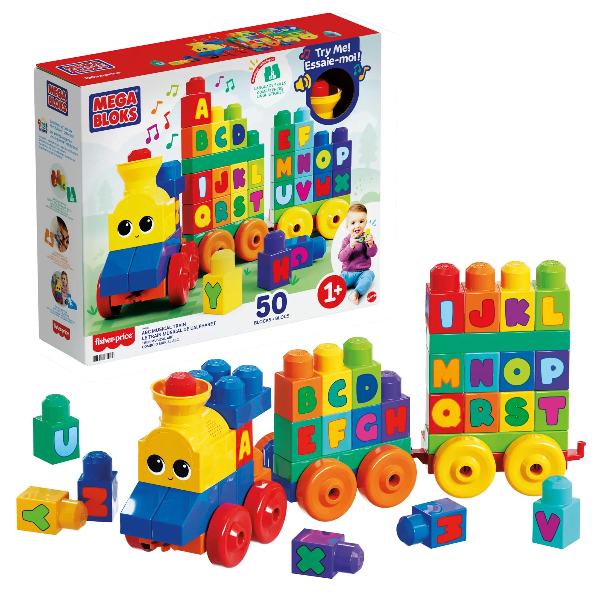 MEGA BLOKS First Builders ABC Musical Train