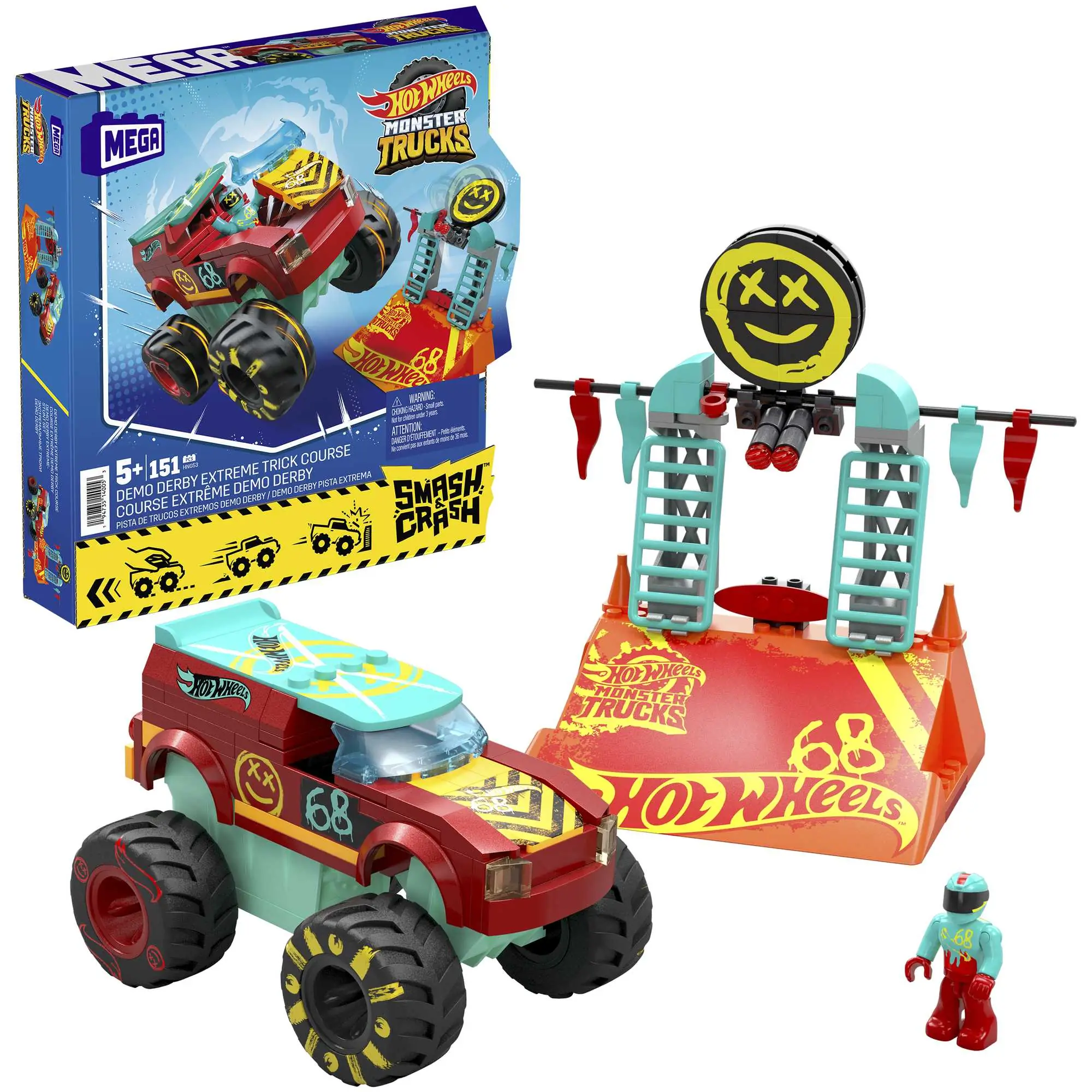 MEGA Hot Wheels™ Demo Derby Extreme Trick Course Monster Truck