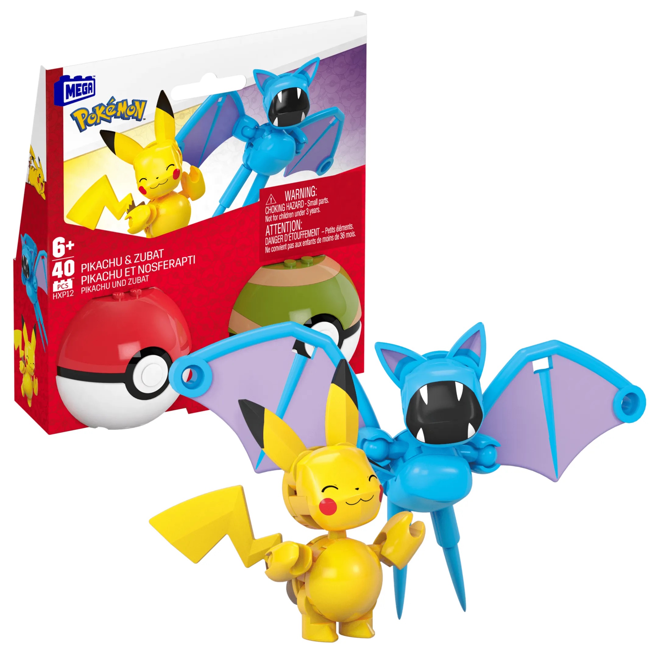 MEGA Pokémon™ Poké Ball Coll. (Coll. Of 3) - Pikachu And Zubat