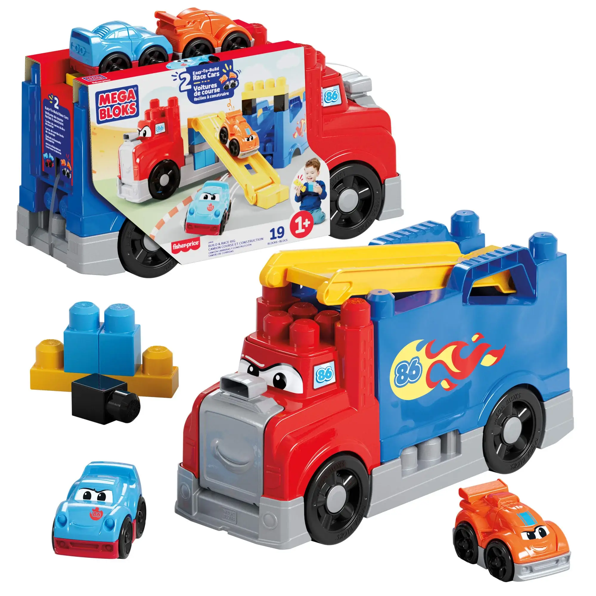MEGA BLOKS First Builders Build & Race Rig
