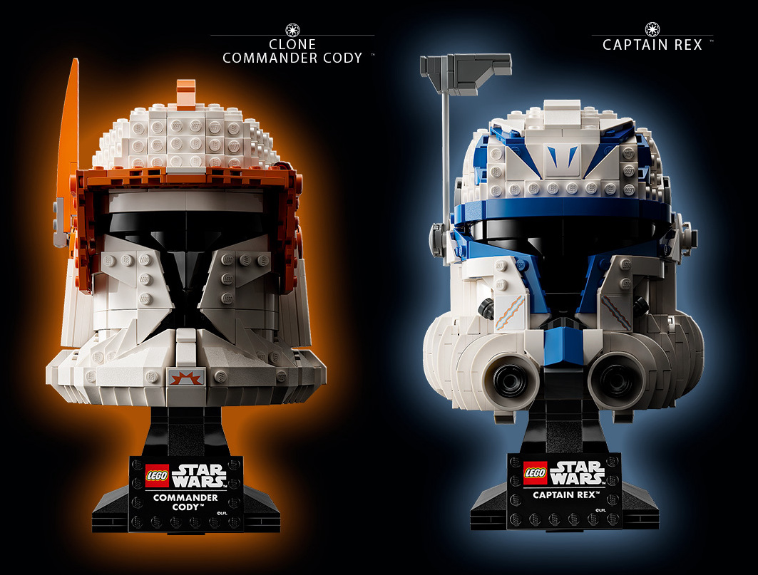 The new LEGO® Star Wars Clone Troopers helmets are out for pre-order