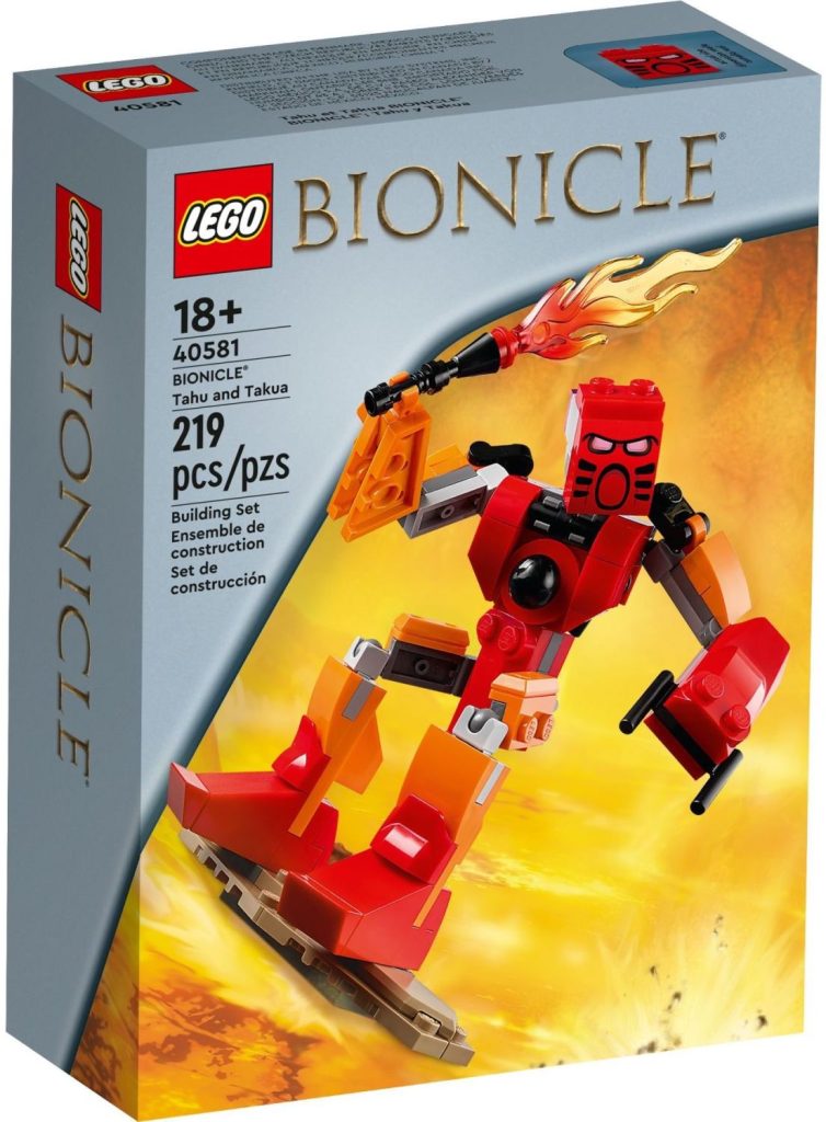 Box for the new Bionicle 40581 for Tahu and Takua.