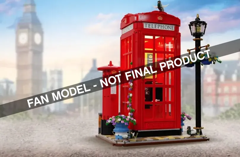 LEGO IDEAS - RED LONDON TELEPHONE BOX
