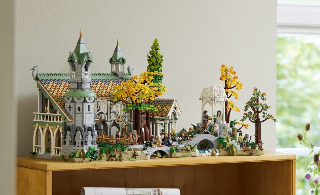 LEGO set 10316 Rivendell from the movie Lord of the Rings.