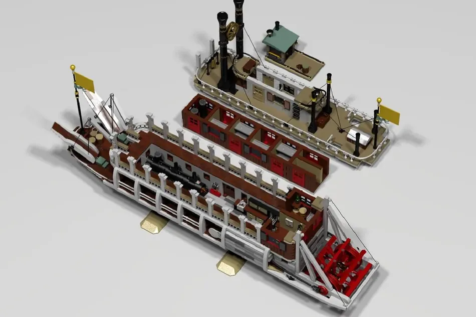 CTDpower's Western River Steamboat Gains 10,000 Supporters on LEGO Ideas