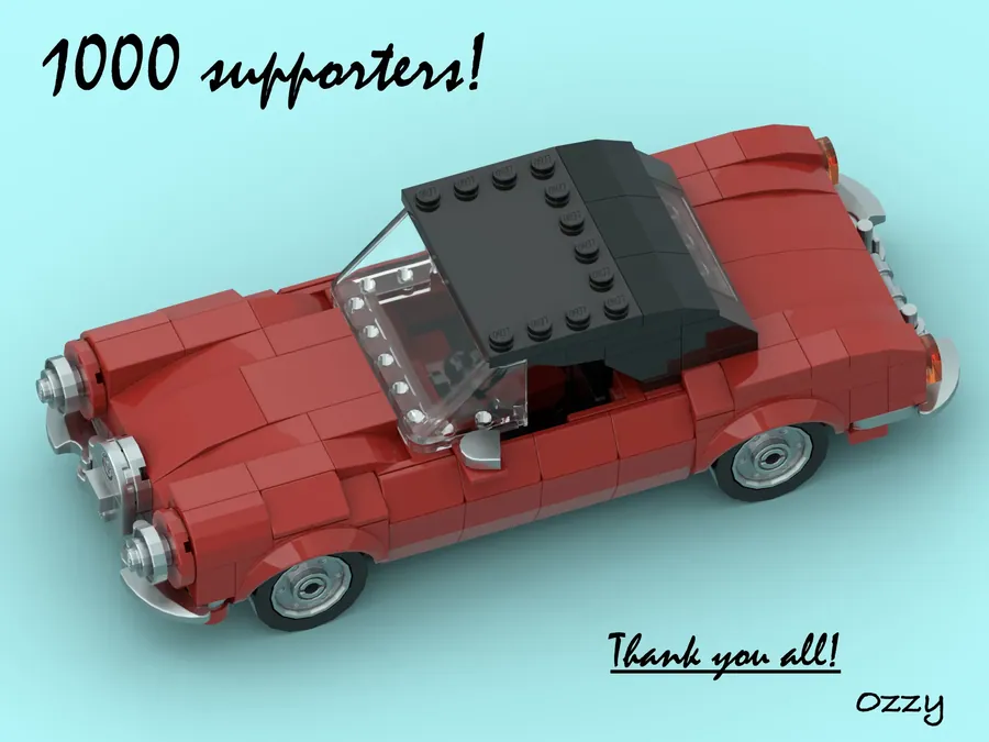 Lego.Ozzy.Fan's Alfa Romeo Giulietta Spider Hits a Milestone with 10,000 Supporters on LEGO Ideas