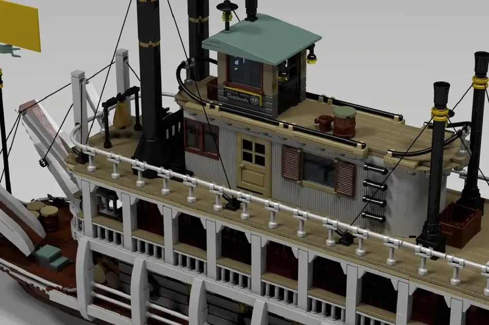 CTDpower's Western River Steamboat Gains 10,000 Supporters on LEGO Ideas