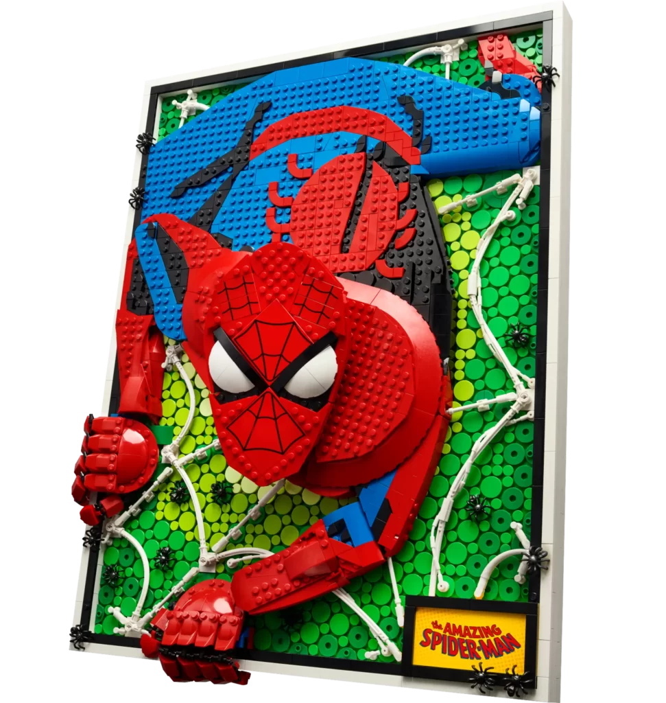 LEGO Art and Marvel Unveil a Spectacular Spider-Man Mosaic Set for Summer 2023