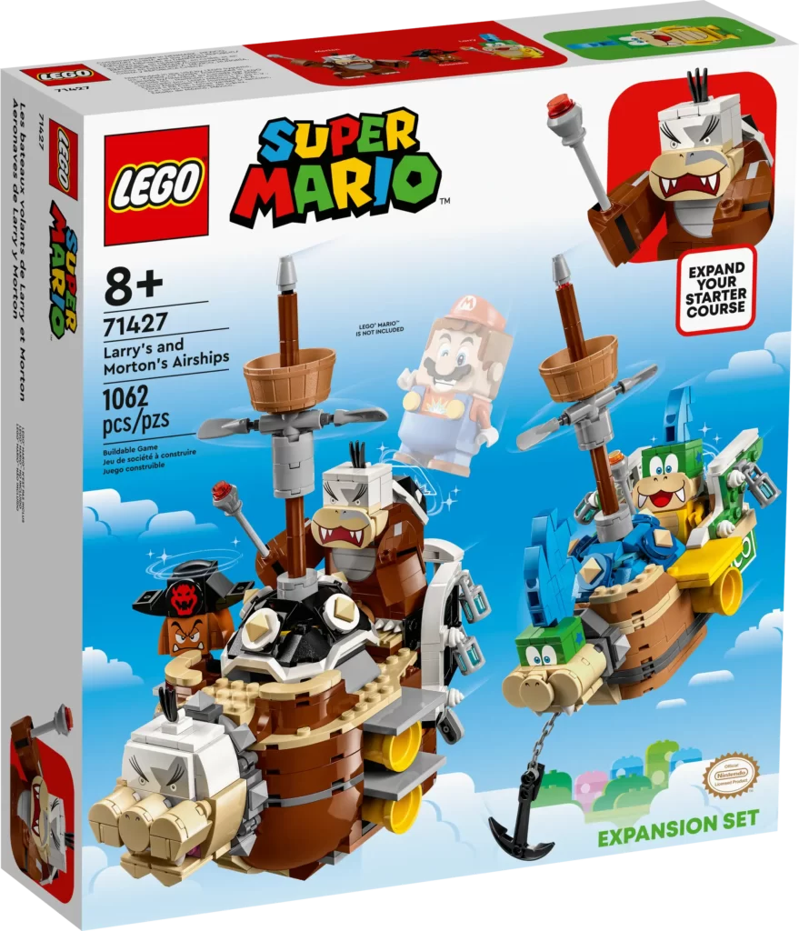 The Latest Addition to the 2023 LEGO Super Mario Collection: Larry's and Morton's Airships Expansion Set